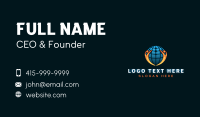 Charity People Globe Business Card Design