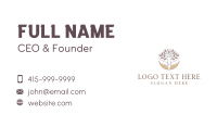 Wellness Nature Tree Woman Business Card Design