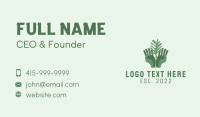 Green Hand Gardening  Business Card Design