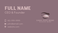 Feminine Eyelash Cosmetics Business Card Design