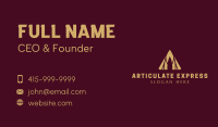 Abstract Gold Letter A Business Card Image Preview