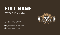 Fitness Barbell Gym Business Card Design