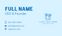 Blue Drone Photography Camera  Business Card Design