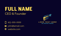Yellow Pressure Washer Business Card Design