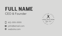 Gray Knife Seal Business Card Design