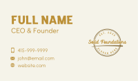 Vintage Style Brand Business Card
