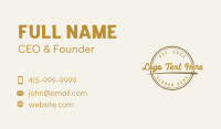 Vintage Style Brand Business Card