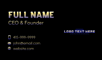 Futuristic Grid Technology Business Card