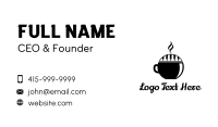 Piano Keys Coffee Business Card Design