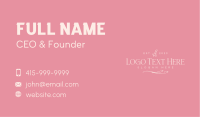 Dainty Business Card example 1