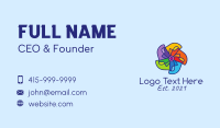 Fun Colorful Pinwheel Business Card