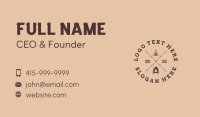 Outdoor Bonfire Camp Business Card