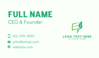 Multimedia Leaf Chat Business Card