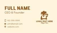 Coffee Foam Jug  Business Card Design