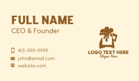 Coffee Foam Jug  Business Card