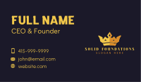 Premium Luxe Crown  Business Card