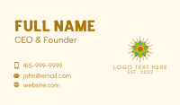 Herbal Leaf Sun Business Card