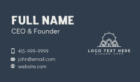 Sunset Real Estate Roofing Business Card