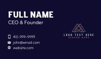 Digital Agency Letter A Business Card Design