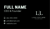 Simple Generic Lettermark Business Card Design