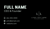 Simple Generic Lettermark Business Card