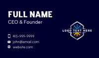 Flame Snowflakes Hvac Business Card