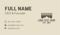 Comb Mountain Barber Business Card