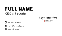 Urban Grunge Apparel Wordmark Business Card