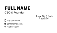 Urban Grunge Apparel Wordmark Business Card Design