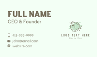 Plant Watercolor Lettermark Business Card