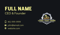 Builder Machine Excavator Business Card Design