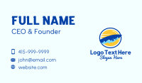 Surfing Waves Badge Business Card Design