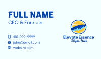 Surfing Waves Badge Business Card