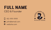 Man Barbershop Grooming Business Card