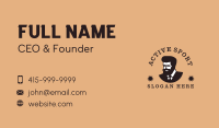 Man Barbershop Grooming Business Card