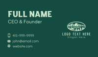 Rural Mountain Campground Business Card Design