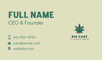 Cartoon Cannabis Marijuana  Business Card