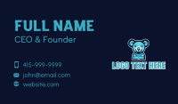 Blue Koala Team Mascot Business Card