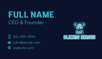 Blue Koala Team Mascot Business Card Image Preview