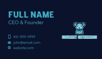 Blue Koala Team Mascot Business Card Image Preview