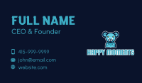 Blue Koala Team Mascot Business Card Image Preview