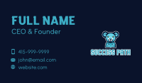 Blue Koala Team Mascot Business Card Image Preview