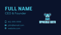 Blue Koala Team Mascot Business Card Image Preview