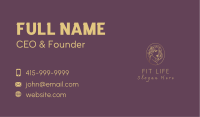 Floral Luxurious Woman Business Card