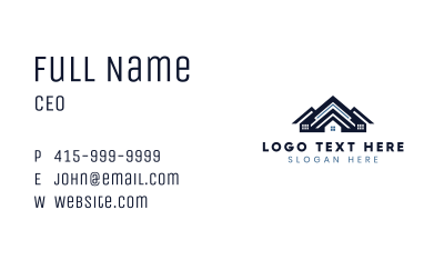 Roof Contractor Roofing Business Card Image Preview