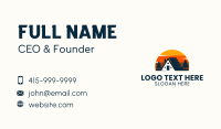 Cabin Forest Sunset Business Card