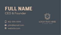 Luxury Crest Lettermark Business Card