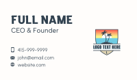 Travel Vacation Beach Business Card