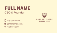 Vineyard Emblem Letter Business Card