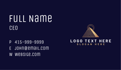 Pyramid Star Triangle  Business Card Image Preview
